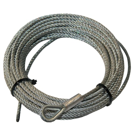 BULLDOG WINCH 20223 Wire Rope for 15019, 7/32